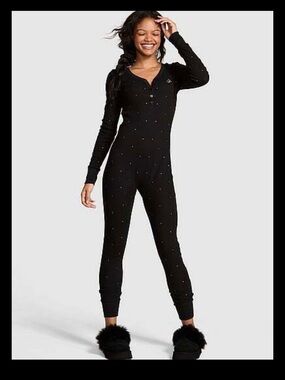Victoria’s Secret PINK Thermal BLING Onesie